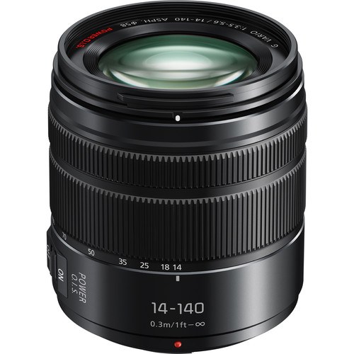 Panasonic Lumix G Vario 14-140mm f/3.5-5.6 II ASPH. POWER O.I.S. Objektiv panasonic-lumix-g-vario-14-140mm-f3-5-5-6-ii-asph-power-ois-objektiv-frontansicht