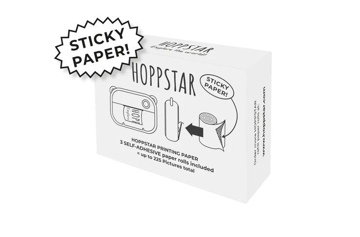 Hoppstar Papierrollen-selbstklebend-3er Nachfüllpack-für Hoppstar Artist Kamera