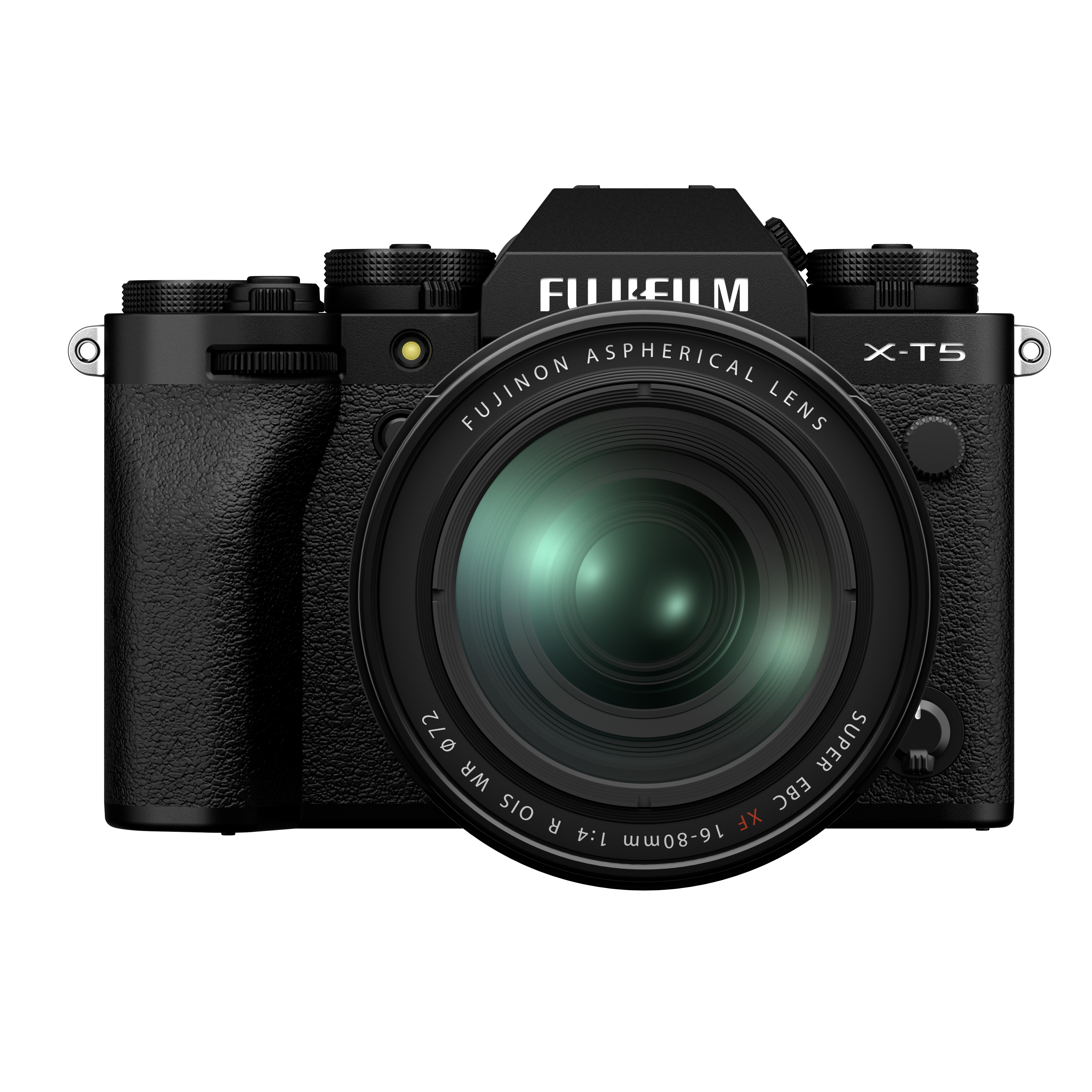 Fujifilm X-T5 schwarz mit XF 16-80mm f/4 Objektiv X-T5_front_XF16-80_black