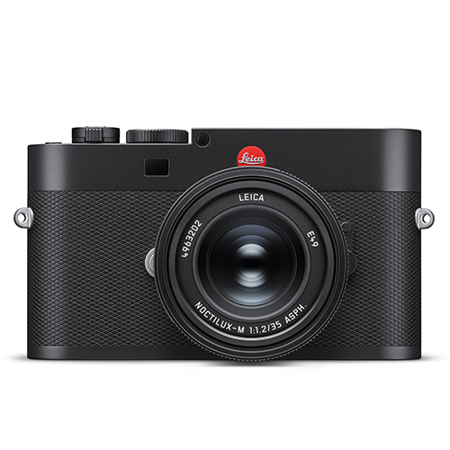 Frontalansicht einer Leica M Kamera mit montiertem Leica Noctilux-M 35mm f1.2 ASPH Objektiv.