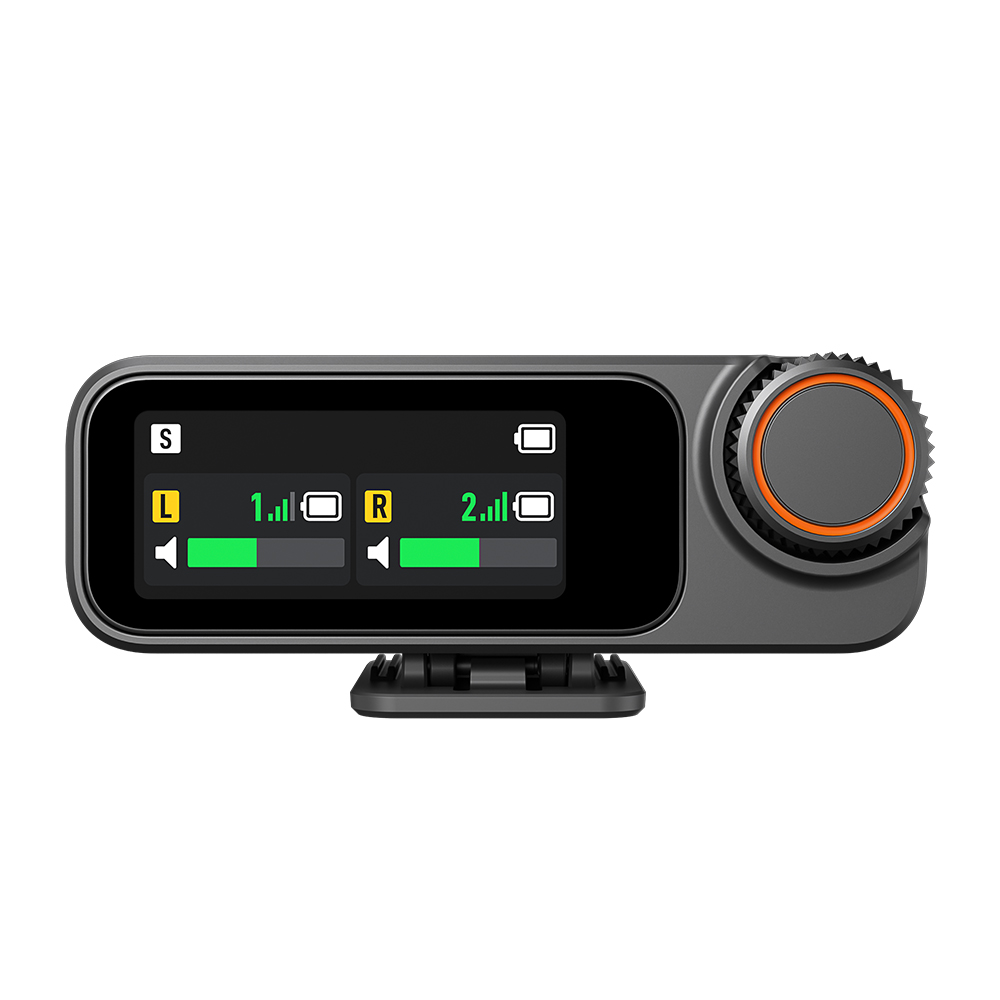 DJI Mic 3 Empfnger ANsicht vorne eingeschaltet´