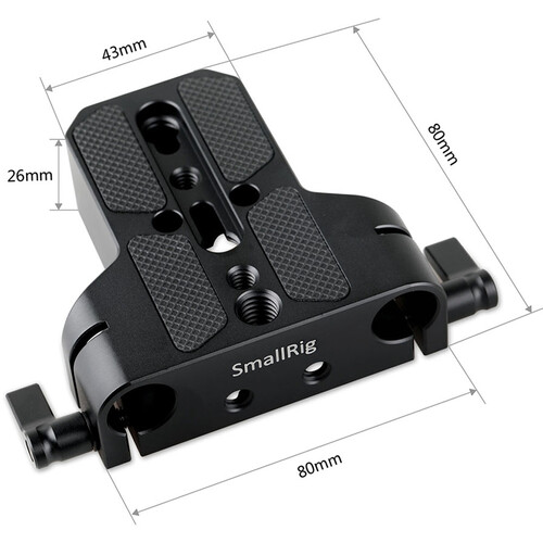 SmallRig-1674-Basisplatte-mit-Dual-15mm-Rod-Clamp-2
