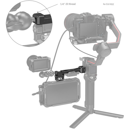 SmallRig-3026-Monitorhalterung-mit-NATO-Klemme-f-ur-DJI-RS-2-5