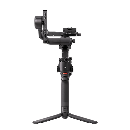 DJI RS5 Gimbal Frontalansicht ohne Kamera auf Standfuß