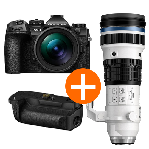 OM-System OM-1 II mit 12-40mm II Softbundle + ED 150-400mm f/4.5 TC 1.25x PRO + HLD-10 Batteriegriff