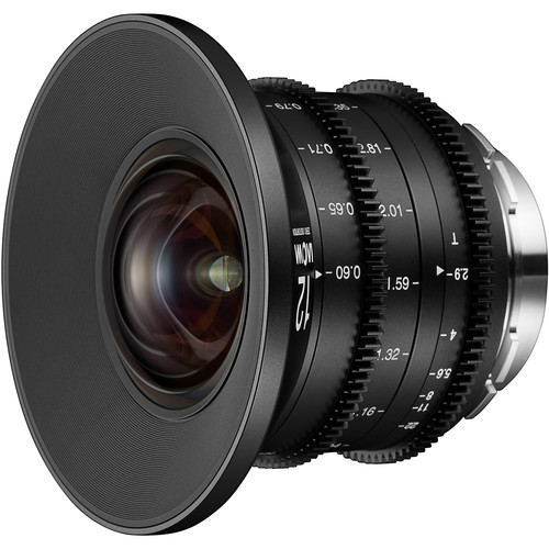 Laowa 12mm T2.9 Zero-D Cine-Objektiv für Sony E-Mount Objektiv Seitliche Ansicht