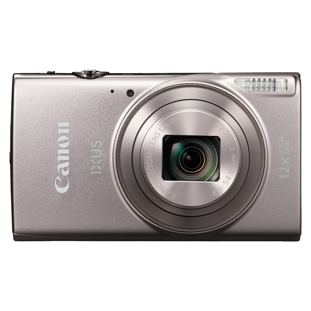 Canon-ixus-silber vorne ausgefahren