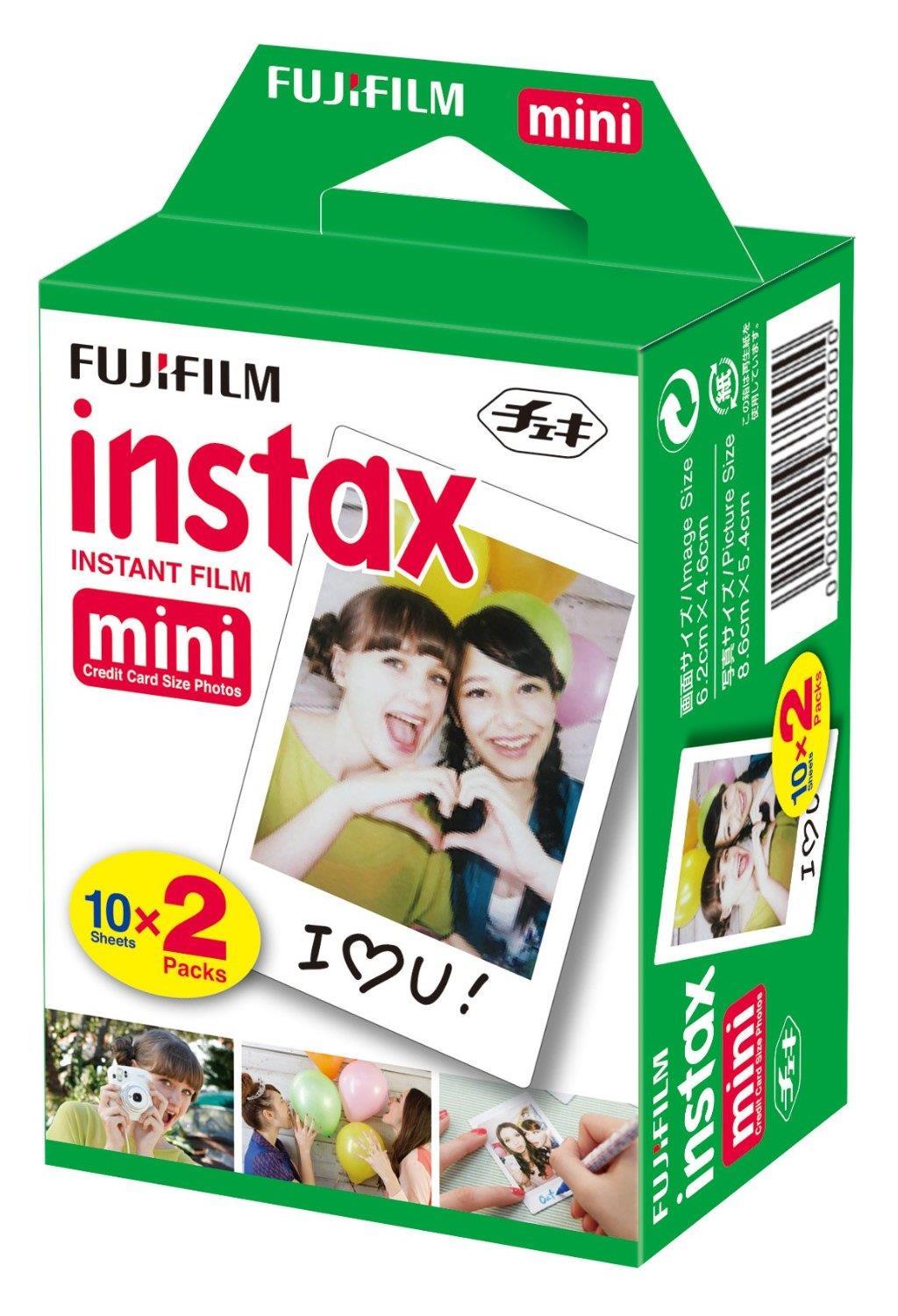 Fujifilm Instax Mini Sofortbildfilm 20 Aufnahmen Multipack