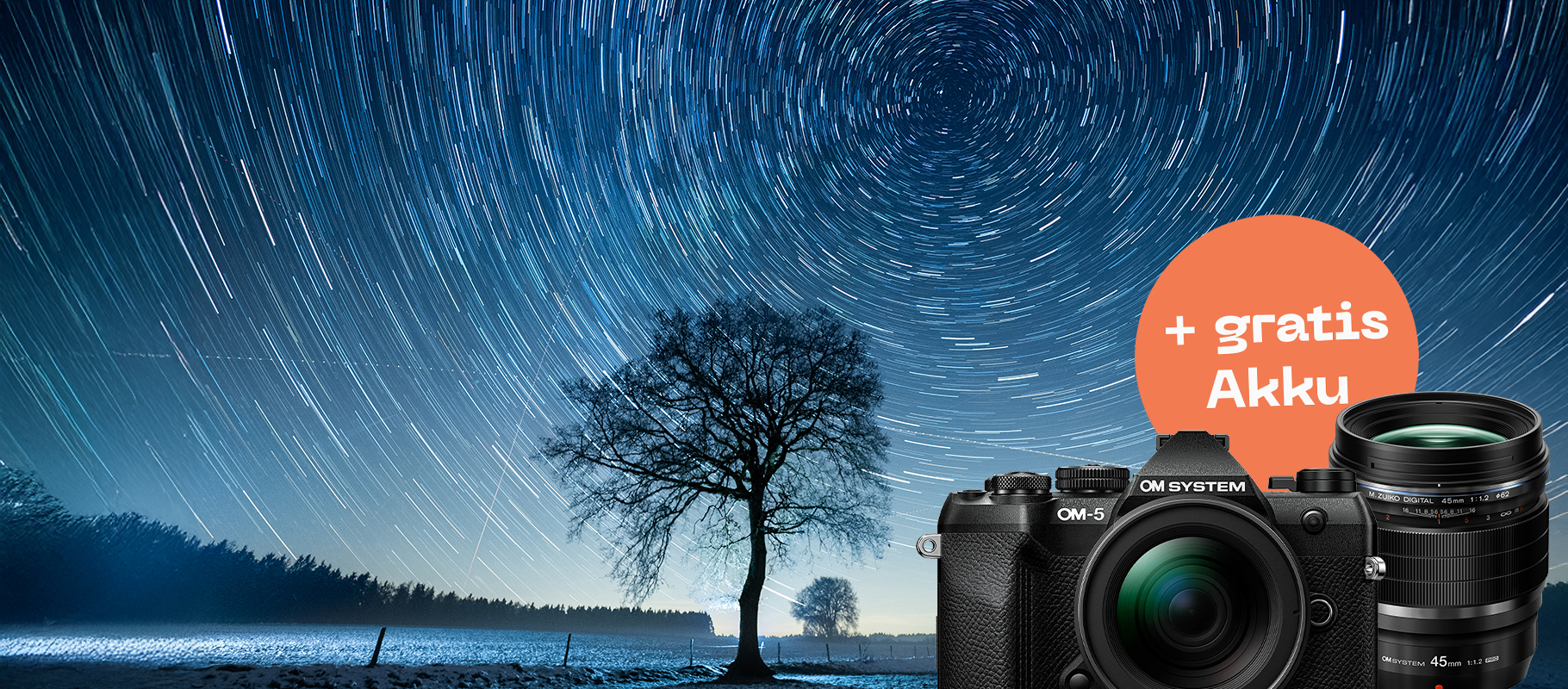 OM-System Bright Nights Hauptbanner Desktop