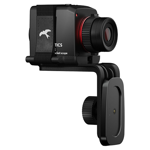 Das Kite Stabi One einsatzbereit am Smartphone für Tele-Aufnahmen.