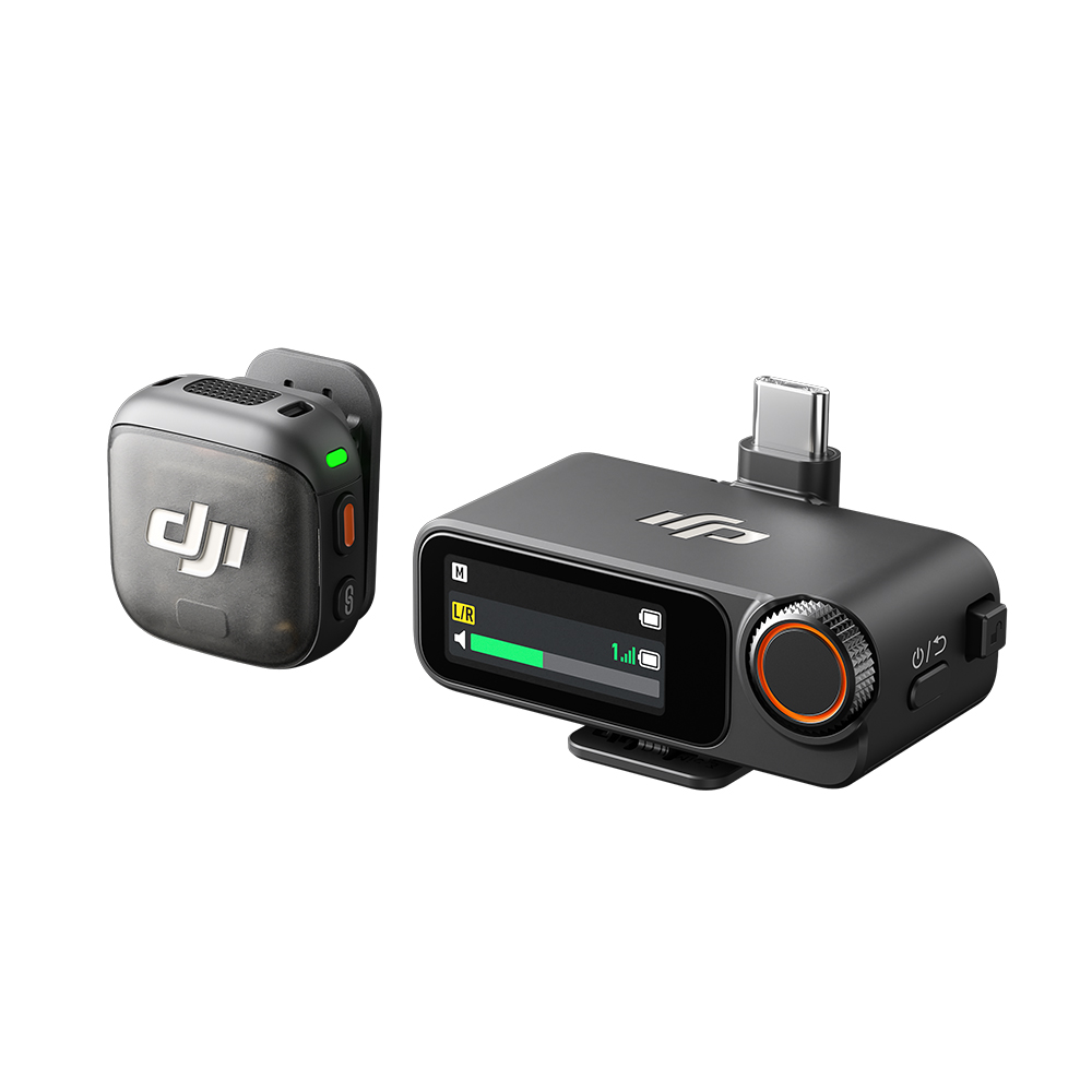 DJI Mic 3 1 sender 1 empfnger Ansicht vorne seitlich