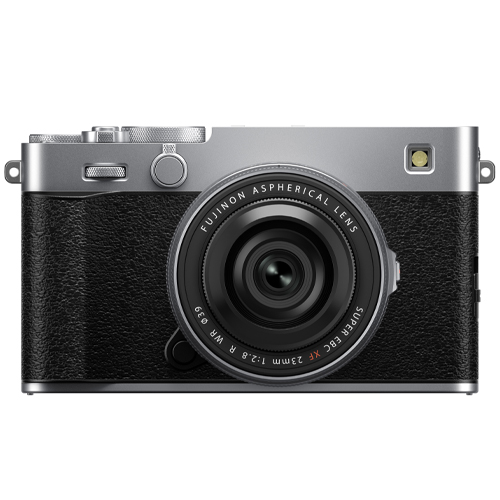 Fujifilm X-E5 Kit mit XF 23mm f/2.8 R WR Kit Silber