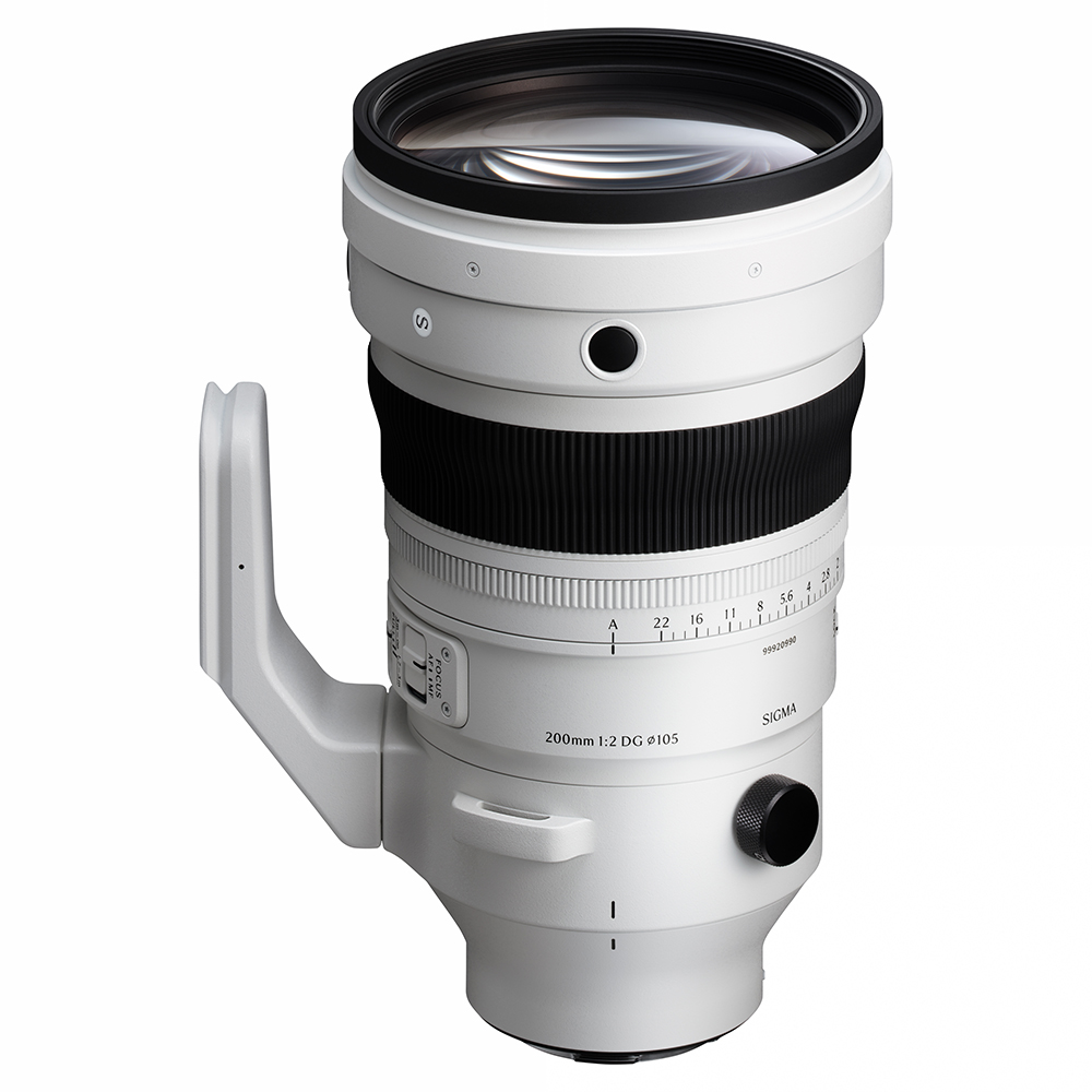 Sigma-200mm-f2 Ansicht vorne oben 