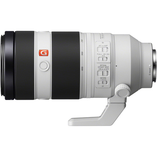 Sony FE 100-400mm f/4.5-5.6 GM OSS Objektiv sony-fe-100-400mm-f4-5-5-6-g-master-oss-objektiv-seitenansicht-links