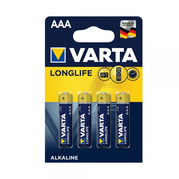 Varta 4 Batterien AAA Longlife Varta-4-Batterien-AAA-Longlife
