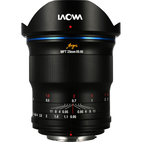 Laowa Argus 25mm f0,95 APO für Micro Four Thirds Frontale Ansicht