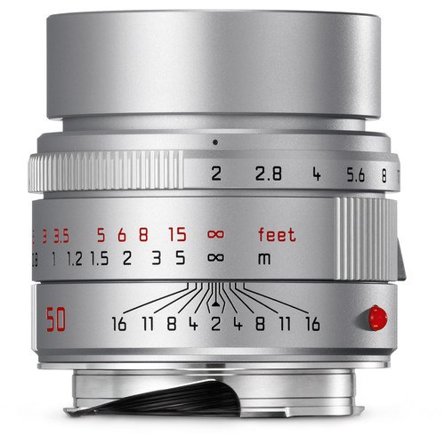 Leica APO-Summicron-M 50mm f/2 ASPH. Objektiv silber (11142) leica-apo-summicron-m-50mm-f2-asph-objektiv-11142-frontansicht