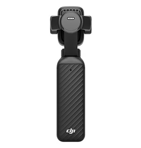 Rückseite der DJI Osmo Pocket 4P Gimbal-Kamera mit DJI-Logo