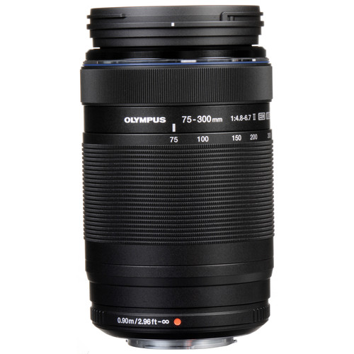 Olympus M.Zuiko Digital ED 75-300mm f/4.8-6.7 II Objektiv olympus-m-zuiko-digital-ed-75-300mm-f4-8-6-7-ii-objektiv-seitenansicht