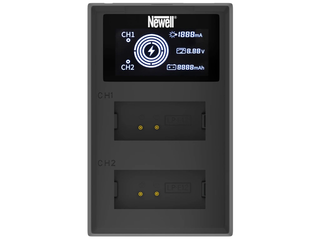  Newell FLD-USB-C Doppel-Ladegerät Canon LP-E12