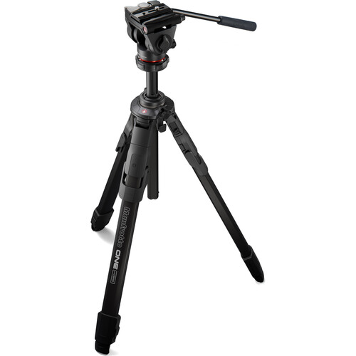 Manfrotto ONE Alu-Hybrid-Stativ + 500X Fluid-Kopf