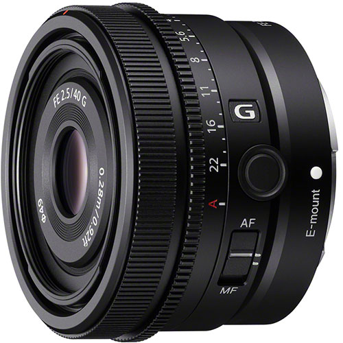 Sony FE 40mm f/2.5 G Objektiv 12md6nmMHDbqor