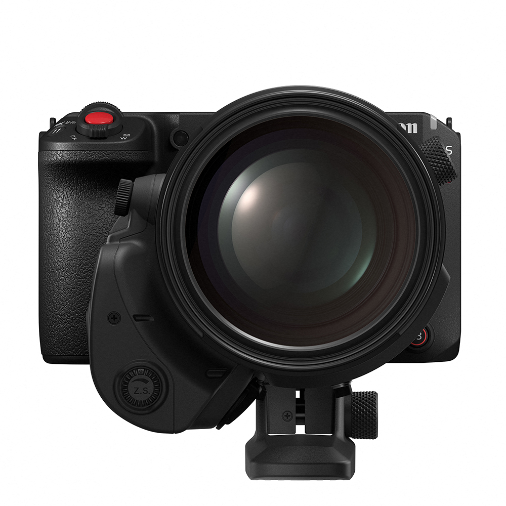 Canon-c50 Ansicht vorne mit Objektiv