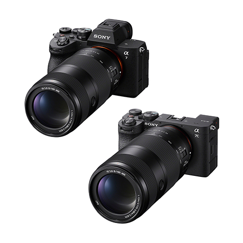 Sony FE 100-400mm Objektiv montiert an Alpha Kameras