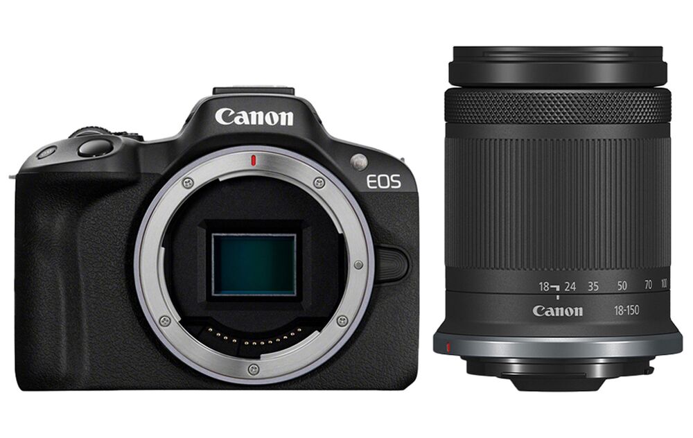 Canon EOS R50 Kit mit RF-S 18-150mm IS STM Objektiv Canon EOS R50 Kit mit RF-S 18-150mm IS STM Objektiv