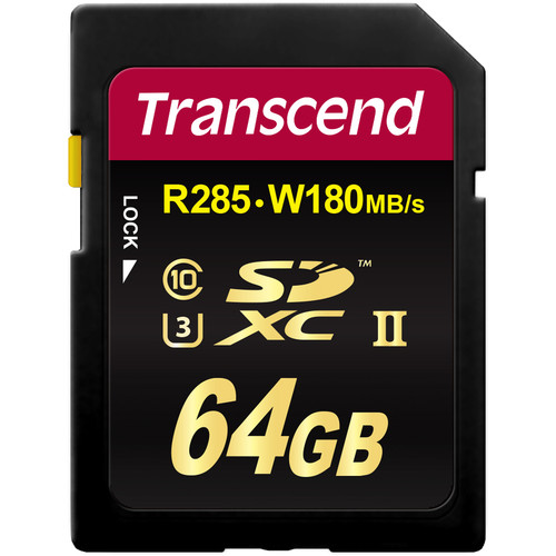 Transcend SDXC 64GB Ultimate UHS-II Speicherkarte transcend-sdxc-64-gb-ultimate-uhs-ii-speicherkarte-frontansicht