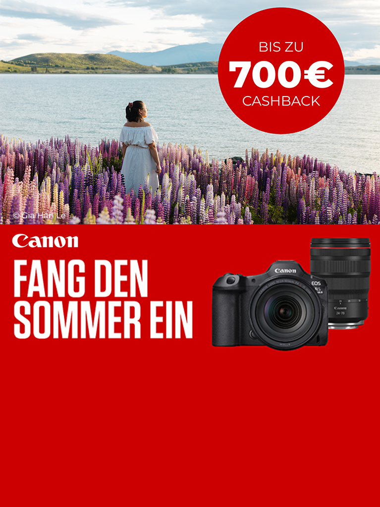 Ausgewählte Canon EOS R Kameras und RF Objektive im Summer Cashback