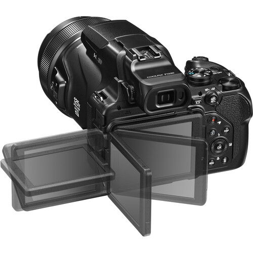Nikon COOLPIX P1100 mit dreh- und schwenkbarem Display – Perfekte Bildkontrolle aus jeder Perspektive.