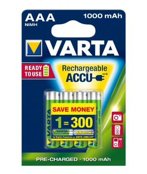 Varta 4 Batterien AAA 1000 mAh Varta Professional Varta-4-Baterrien-AAA-1000-mAh-Varta-Professional