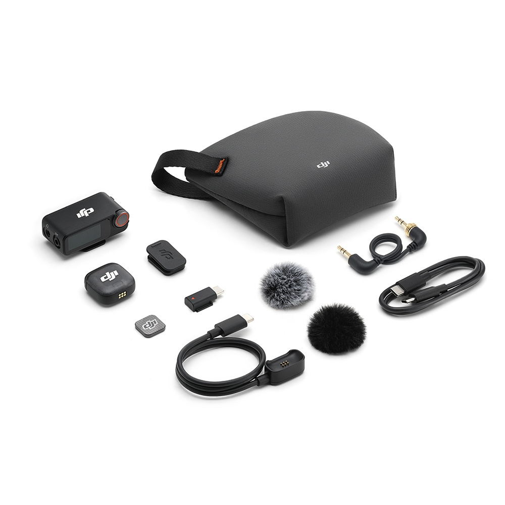 DJI Mic 3 1 sender 1 empfnger Ansicht seitlich oben