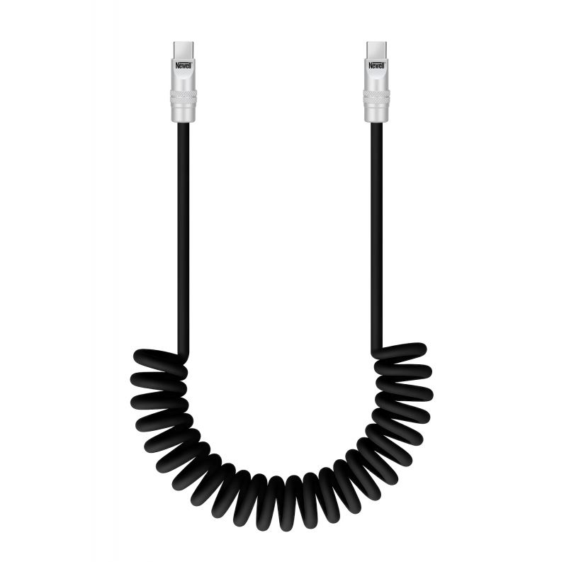 Newell USB-C Spiralkabel 1,5M 100W Silicone Black