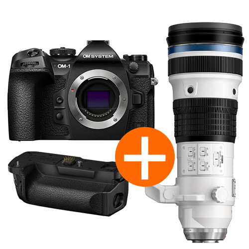 OM-System OM-1 II Softbundle mit ED 150-400mm f/4.5 TC 1.25x PRO + HLD-10 Batteriegriff