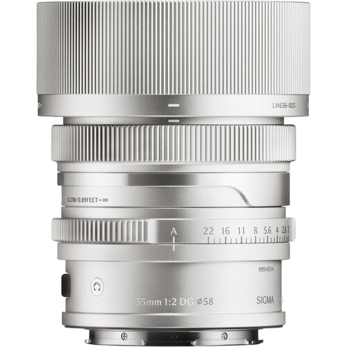 Sigma 35mm f/2.0 DG DN Contemporary für L Mount Silber Sigma 35mm f/2.0 DG DN Contemporary für L Mount Silber