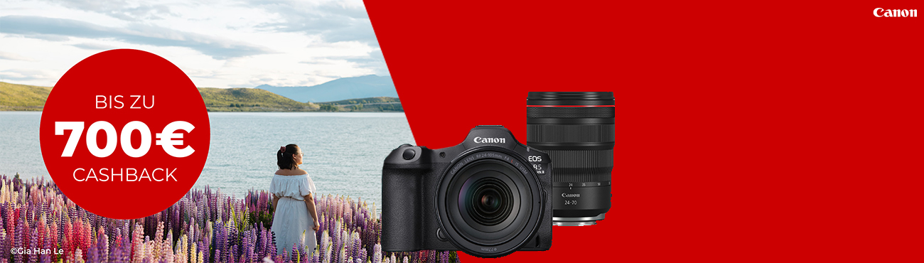 Canon EOS R System und RF Objektive im Summer Cashback 2026 bei Foto Kuecher.