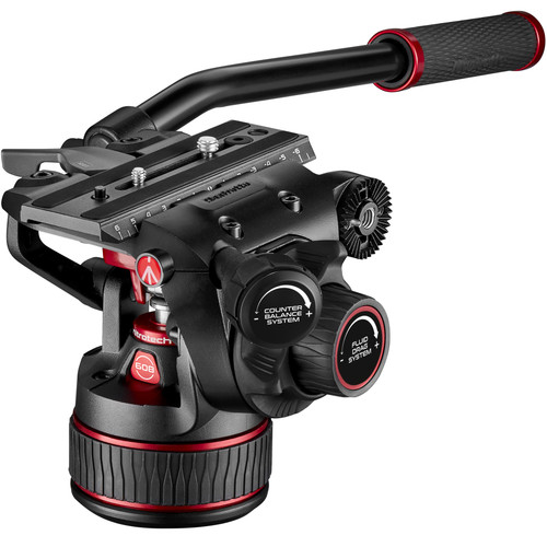 Manfrotto-608-Nitrotech-Videokopf-mit-Alu-Doppelrohrstativ-4