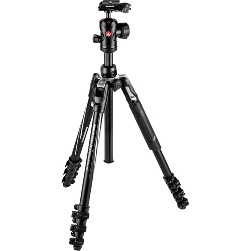Manfrotto BFRLA4BK-BH Befree Advanced Alu Reisestativ QPL mit Kugelkopf manfrotto-bfrla4bk-bh-befree-advanced-alu-reisestativ-frontansicht