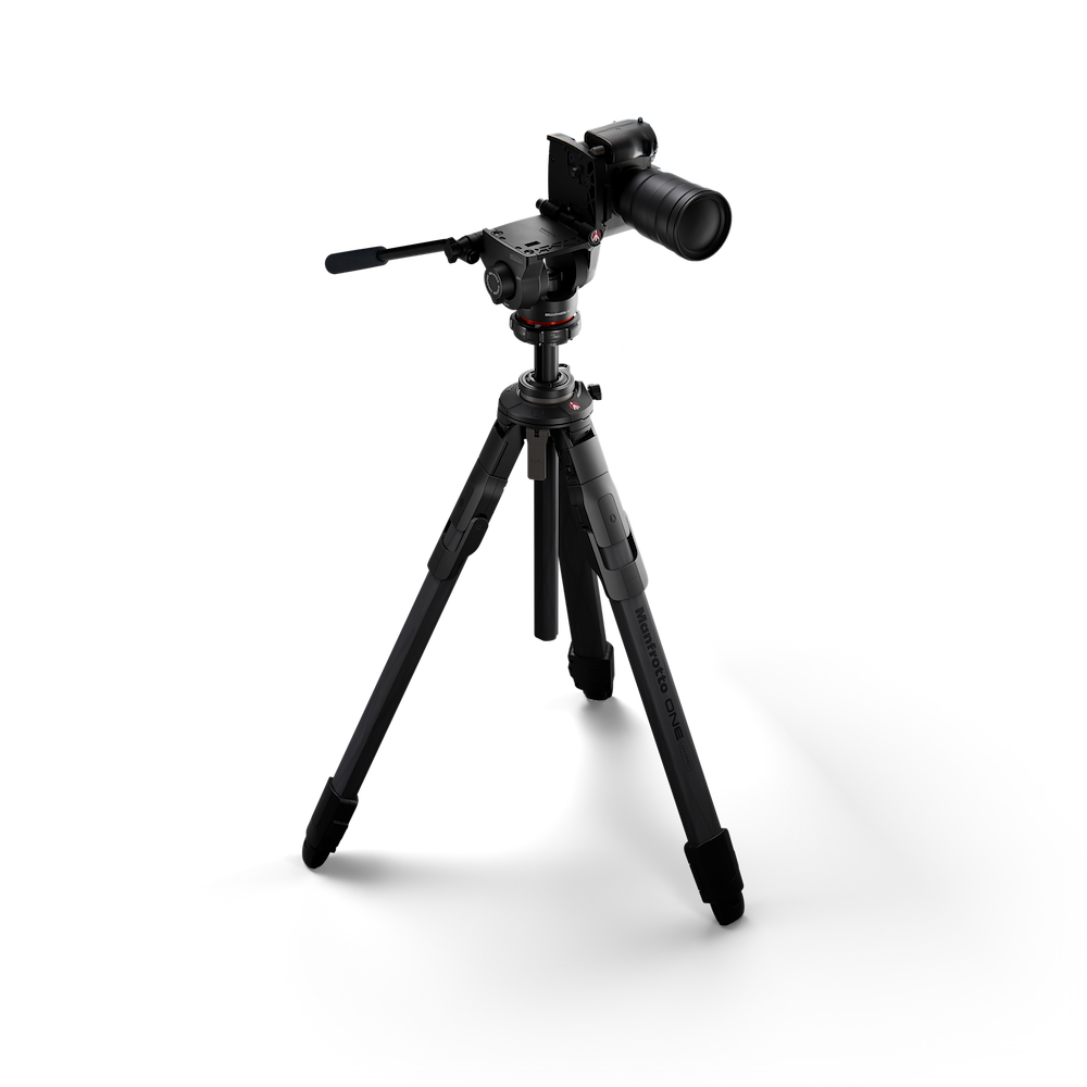 Manfrotto ONE Carbon Stativ mit 500x Fluid-Kopf
