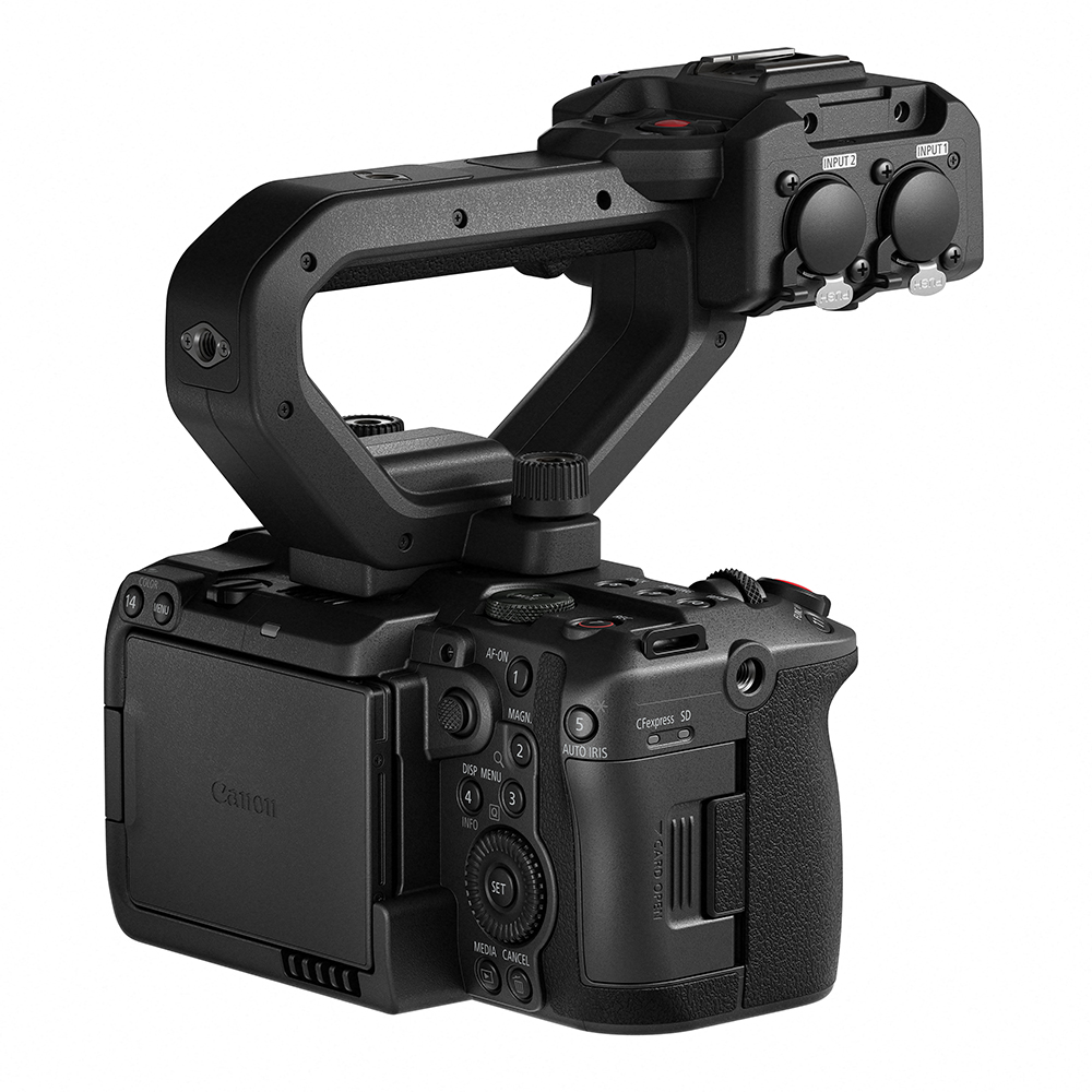 Canon-c50 Griff auf Kamera