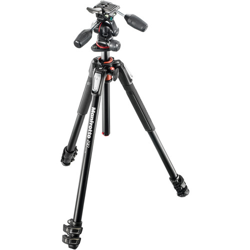 Manfrotto 190 Alu Stativ QPL mit XPRO 3-Wege-Neiger, 3 Segmente Manfrotto-190-Alu-Stativ-QPL-mit-XPRO-3-Wege-Neiger-3-Segmente-1