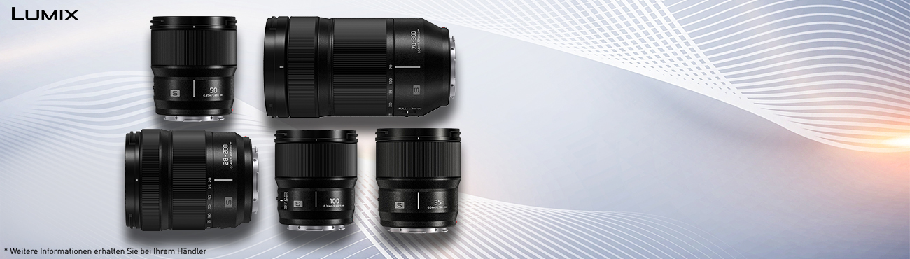 Lumix S Objektiv Sofortrabatt Aktion Kategorie Banner Desktop