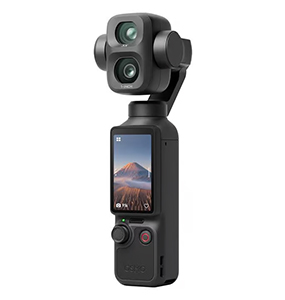 DJI Osmo Pocket 4P Kamera mit vertikal ausgerichtetem Display