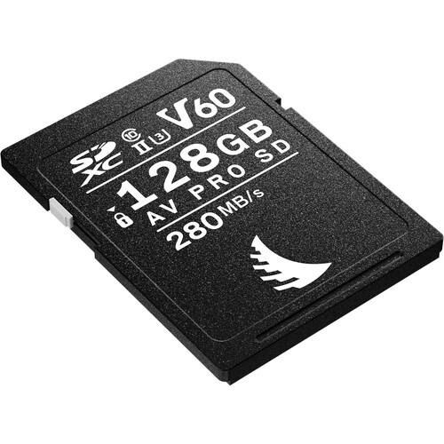 Angelbird AV PRO SD 128GB V60 UHS-II MK2 Erhöhte Sicht auf die Speicherkarte