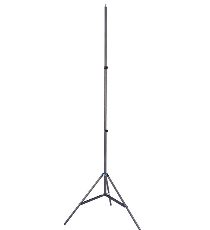 Sirui DK28 Carbon Leuchtenstativ 280cm - Frontale Ansicht ausgefahren