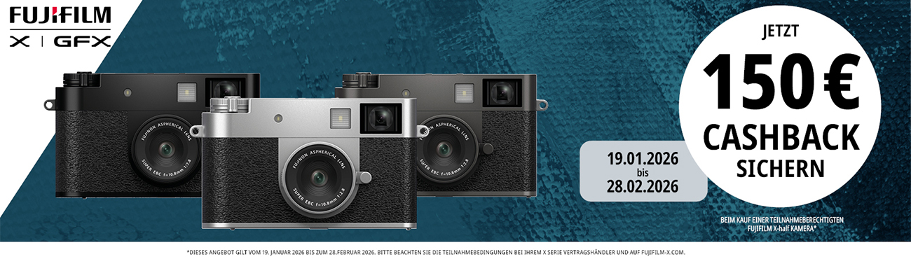 Fujifilm X-HF1 Cashback Aktion: Jetzt 150 Euro Cashback sichern beim Kauf einer Fujifilm X-HF1 vom 19.01. bis 28.02.2026.