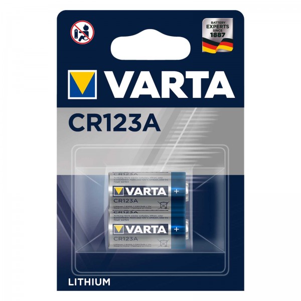 Varta CR-123 Lithium Batterie Varta-CR-123-2er-Pack-Lithium-Batterie