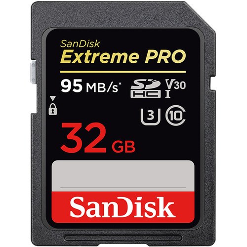 SanDisk 32GB Extreme PRO SDXC UHS-I Speicherkarte sandisk-32gb-extreme-pro-sdxc-uhs-i-speicherkarte-frontansicht